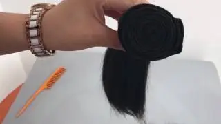 Extensions Silky Straight Hair Weave 3 Bundles with Lace Closure