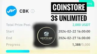 Coinstore Voice Of Listing Event 3$ Free Earnings Video, crypto kop new offer