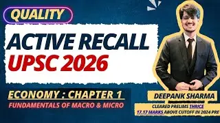 END ZOMBIE READING : Economy Active Recall 🔥 | Fundamentals of Macro & Micro | Prelims 2026