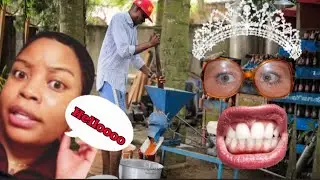 EAT WITH QUE ❌BFF @BrittneyCaldwell GRIND FOOD FOR BABY AT A HIGH RISK UNSAFE LOCAL GRINDING MACHINE