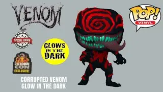 Corrupted Venom Glow In The Dark Funko Pop Vinyl Marvel GITD Special Edition L.A Comic Con