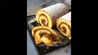 Easy Apple Roll up Cake recipe ASMR