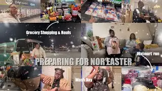 PREPARE WITH ME FOR NOR&rsquo;EASTER SNOWSTORM | THIS BROKE MY HEART..GROCERY STORE & HAULS + WASH DAY