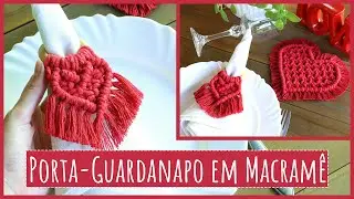 Porta-Guardanapo em Macramê de Coração!