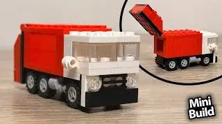 Mini Red Garbage Truck | Easy LEGO Build