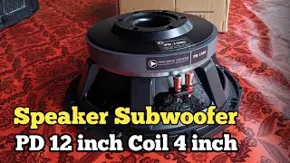 Speaker subwoofer PD 12 inch voice coil 4 inch cocok untuk Sound miniatur