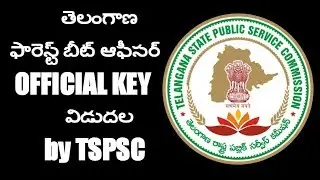 TS FOREST BEAT OFFICER OFFICIAL KEY RELEASED BY TSPSC