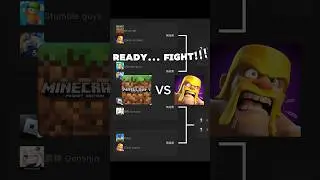 Game Battle Minecraft vs Clash of Clans #games #ranking #rank #minecraft #coc #vs #tournament