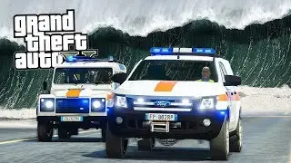 PROTEZIONE CIVILE! (Tsunami, macerie...) - GTA 5 LSPDFR ITA 👮‍♀️