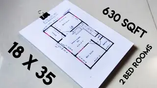 18 x 35 sqft house plan II 18 x 35 ghar  ka naksha II 630 sqft home design