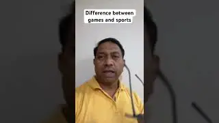 Difference between games and sports