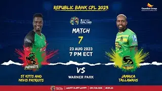 LIVE | Jamaica Tallawahs vs St Kitts & Nevis Patriots | CPL 2023
