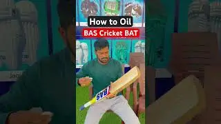 😲 How To Oil A New Cricket Bat | How To Oil Bat 🏏 | How To Do Bat Oiling  #cricketshorts #ytshorts