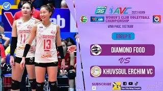 Full Match | Diamond Food - Khuvsgul Erchim VC | Giải b&oacute;ng chuyền V&ocirc; địch c&aacute;c CLB nữ ch&acirc;u &Aacute; 2023