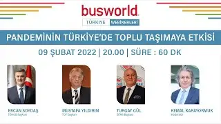 Busworld Turkey webinar - Impact of the pandemic on public transport in Turkey