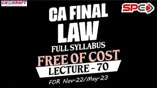 CA FINAL LAW   LECTURE 70   FOR NOV 22 MAY 23   SEBI 12