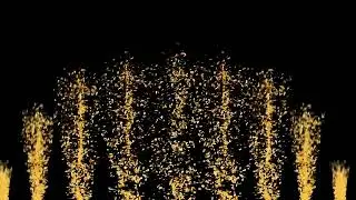 Golden confetti Explosion