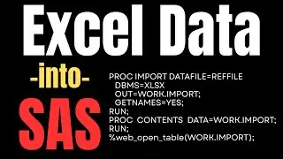 How to get excel data into SAS