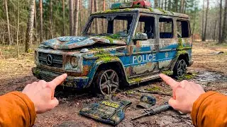 Первый запуск заброшенного полицейского «Мерседеса» | Тест-драйв забытого полицейского G-WAGON от...