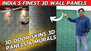 Premium 3D Wall Murals & Door Panels | Made with HDHMR CNC - India's Best 3D Wall Panels & Door Skin