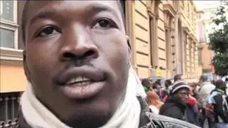 Roma, la protesta dei lavoratori di Rosarno