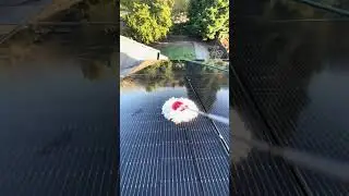 Boosting Solar Power with a Simple Clean! 🌞✨ Gained 3.3 kW #SolarPower #solarpanelcleaning