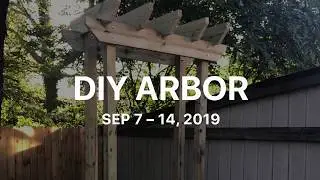DIY Arbor with Steps, Rails and Lattice - How to Build an Arbor Trellis /Wooden Arbor/Garden Arbor