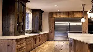 rustic barnwood kitchen cabinets