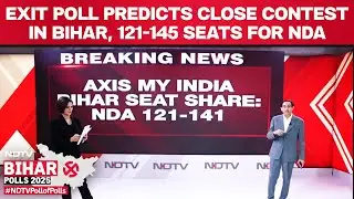 Axis My India Exit Poll | Exit Poll Predicts Close Contest In Bihar, 121-145 Seats For NDA