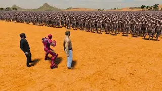 JOHN WICK, CHUCK NORRIS, IRON MAN VS 500,000 ZOMBIE - ULTIMATE EPIC BATTLE UEBS2 237