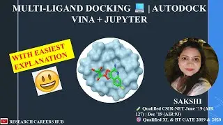 Molecular Docking with Multiple Ligands | AutoDock Vina using Jupyter Notebook #education #docking