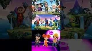 Baby Finn Dance | Tiles Hop Beat | Funny Cartoon #Shorts #australia #canada #germany #usa