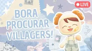 Procurando villagers pra minha nova ilha! | [LIVE] Animal Crossing 💙