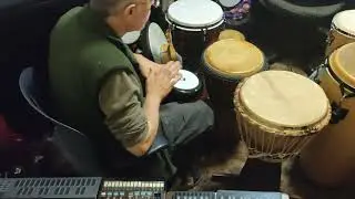 Soprano Darbuka & 3 Djembes Improvised Performance 