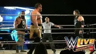 Roman Reigns Vs Samoa Joe Vs Braun Strowman Wwe Live Event Halifax, Nova Scotia, Canada 8 4 17    Y