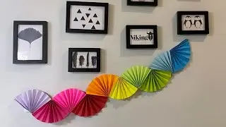 How to make paper fan garland