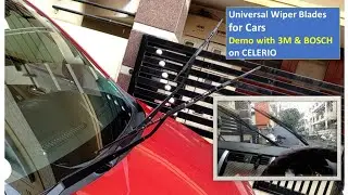 Universal wiper blades for Car | 3M Bosch | Ft. Maruti Suzuki Celerio