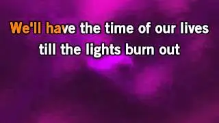 Miley Cyrus   The Time Of Our Lives KaraokeInstrumental with lyrics on screen