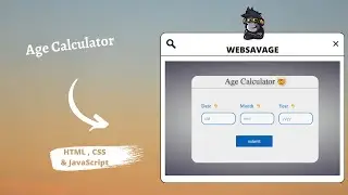 JavaScript Age Calculator | How to Calculate age in JavaScript | JavaScript Age Calculator