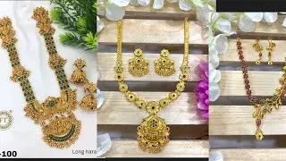 one gram gold long haram designs|one gram gold necklace designs|new one gram gold jewellery designs