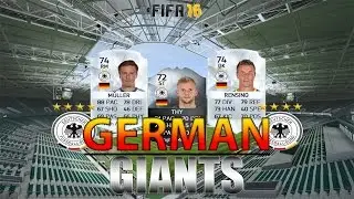 FIFA 16 INSANE SILVER GERMAN SQUAD!!