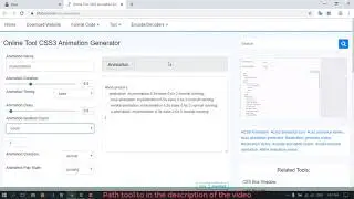 Online Tool CSS3 Animation Generator