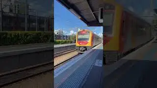 Telarah service Hunter J set car arriving into Hamilton trains station #shorts
