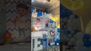 baby boss theme birthday decoration,baby boss theme birthday decoration at home #balloondecoration
