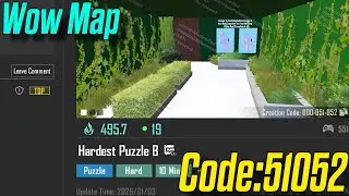 51052 Wow Bgmi Parkour map Code 51052 Hardest Puzzle B #bgmi #pubg #pubgmobile 