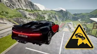 Cars Ski Jumps on GIANT Ramp #2🤯I BeamNG