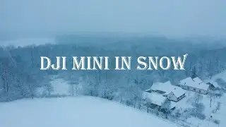 Snowy Forest Road, River and Frozen Lake filmed with DJI MINI!!