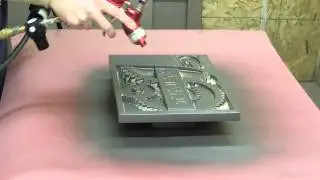 Cold spraying Plate All iron onto 30lb Precision Board