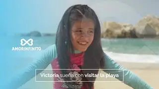 Victoria disfrutando el mar... Fundaci&oacute;n Amorinfinito