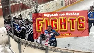 Greatest Fight ever in Ice Hockey | Leh Ladakh | January 2025